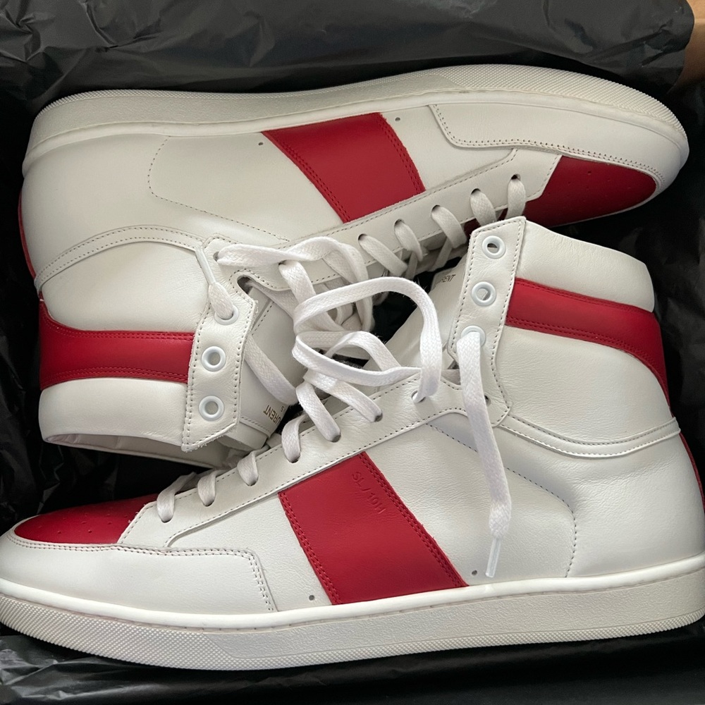 BRAND NEW NEVER WORN Saint Laurent moon plus high top mens sneaker size 12/45